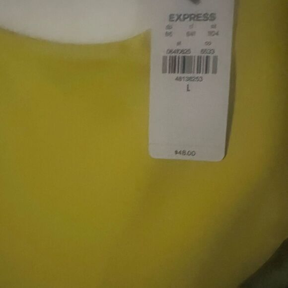 Express Vibrant Yellow Sleeveless Top - Picture 1 of 6